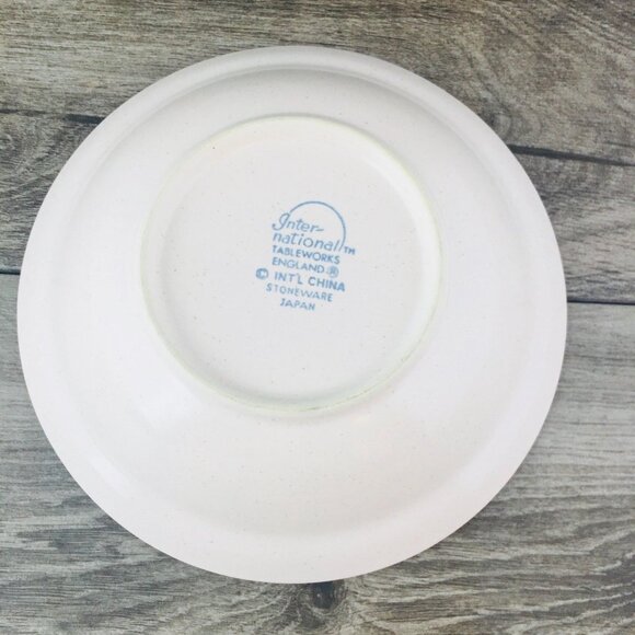 International Tableworks ENGLAND Petite Floral Rim Japan Cereal Soup Bowls Set 4 - Picture 4 of 9